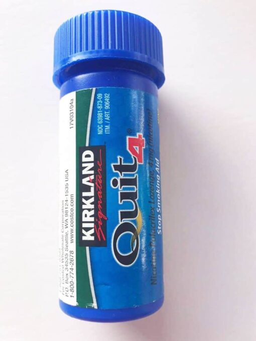 keo don cai thuoc la kirkland signature quit 4 lozenge mint 27 vien x4 ong 040924 ka