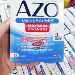 Viên uống hỗ trợ đường tiết niệu AZO Urinary Pain Relief Maximum Strength 12 Tablets 3 vien uong ho tro duong tiet nieu azo urinary pain relief maximum strength 12 tablets 260924 ka
