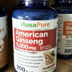 Viên uống nhân sâm Mỹ NusaPure American Ginseng 5000mg 200 Capsules 5 vien uong nhan sam my nusapure american ginseng 5000mg 200 capsules 070924 ka