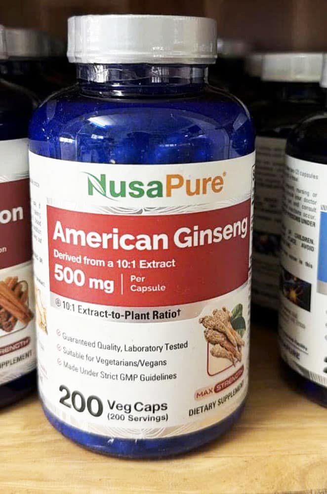 Viên uống nhân sâm Mỹ NusaPure American Ginseng 10:1 Extract 500mg 200 Capsules - Ảnh 7