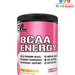 Bột uống bổ sung BCAA EVL BCAA Energy Pink Lemonade 267g