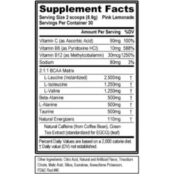 Bột uống bổ sung BCAA EVL BCAA Energy Pink Lemonade 267g 9 bot uong bo sung bcaa evl bcaa energy pink lemonade 267g 281024 kd