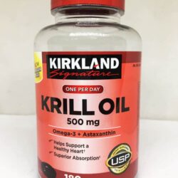 Dầu nhuyễn thể (dầu tôm) Kirkland Signature Krill Oil 500mg 180 viên 10 dau nhuyen the dau tom kirkland signature krill oil 500mg 180 vien 191024 ka