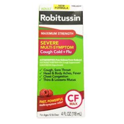 Siro cảm ho cho người lớn Robitussin Maximum Strength Severe Multi-Symptom Cough Cold + Flu CF Max 118ml 4 siro cam ho cho nguoi lon robitussin maximum strength severe multi symptom cough cold flu cf max 118ml 301024 ka
