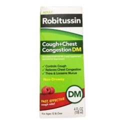 Siro giảm ho, đau ngực Robitussin Cough+Chest Congestion DM 118ml 4 siro giam ho dau nguc robitussin cough chest congestion dm 118ml 301024 ka