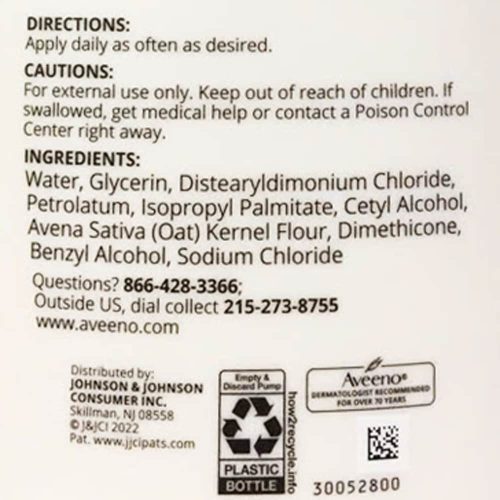 sua duong the aveeno daily moisturizing lotion nourishes dry skin fragrance free 709ml 211024 kf