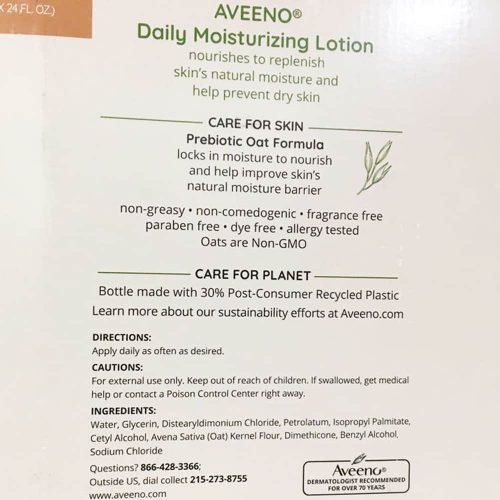 Sữa dưỡng thể Aveeno Daily Moisturizing Lotion Nourishes Dry Skin Fragrance Free 709ml x2 15 sua duong the aveeno daily moisturizing lotion nourishes dry skin fragrance free 709ml x2 211024 ke