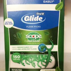 Tăm chỉ nha khoa Oral-B Glide Scope Outlast Floss Picks Mint 300 cái (150 cái x2 bịch) 9 tam chi nha khoa oral b glide scope outlast floss picks mint 300 cai 150 cai x2 bich 091024 ka