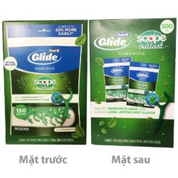 Tăm chỉ nha khoa Oral-B Glide Scope Outlast Floss Picks Mint 300 cái (150 cái x2 bịch) 15 tam chi nha khoa oral b glide scope outlast floss picks mint 300 cai 150 cai x2 bich 091024 kg
