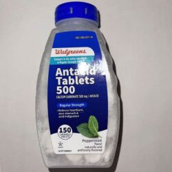Viên ngậm giảm đầy hơi khó tiêu Walgreens Antacid Tablets 500mg Peppermint 150 Chewable Tablets 4 vien ngam giam day hoi kho tieu walgreens antacid tablets 500mg peppermint 150 chewable tablets 041024 ka