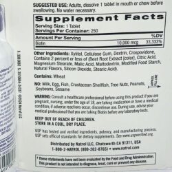 Viên ngậm hỗ trợ mọc tóc và chống rụng tóc Natrol Biotin Beauty 10,000mcg Fast Dissolve 250 viên 7 vien ngam ho tro moc toc va chong rung toc natrol biotin beauty 10000mcg fast dissolve 250 vien 271025 kc