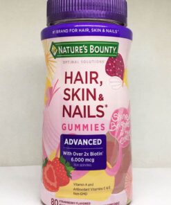 keo deo lam dep da mong va toc natures bounty advanced hair skin nails gummies 80 vien 080125 ka