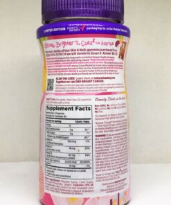 keo deo lam dep da mong va toc natures bounty advanced hair skin nails gummies 80 vien 080125 kc