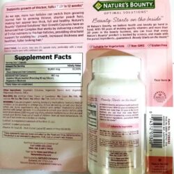 Viên uống hỗ trợ mọc tóc Nature’s Bounty Hair Growth 90 Capsules 7 vien uong ho tro moc toc natures bounty hair growth 90 capsules 201124 kc