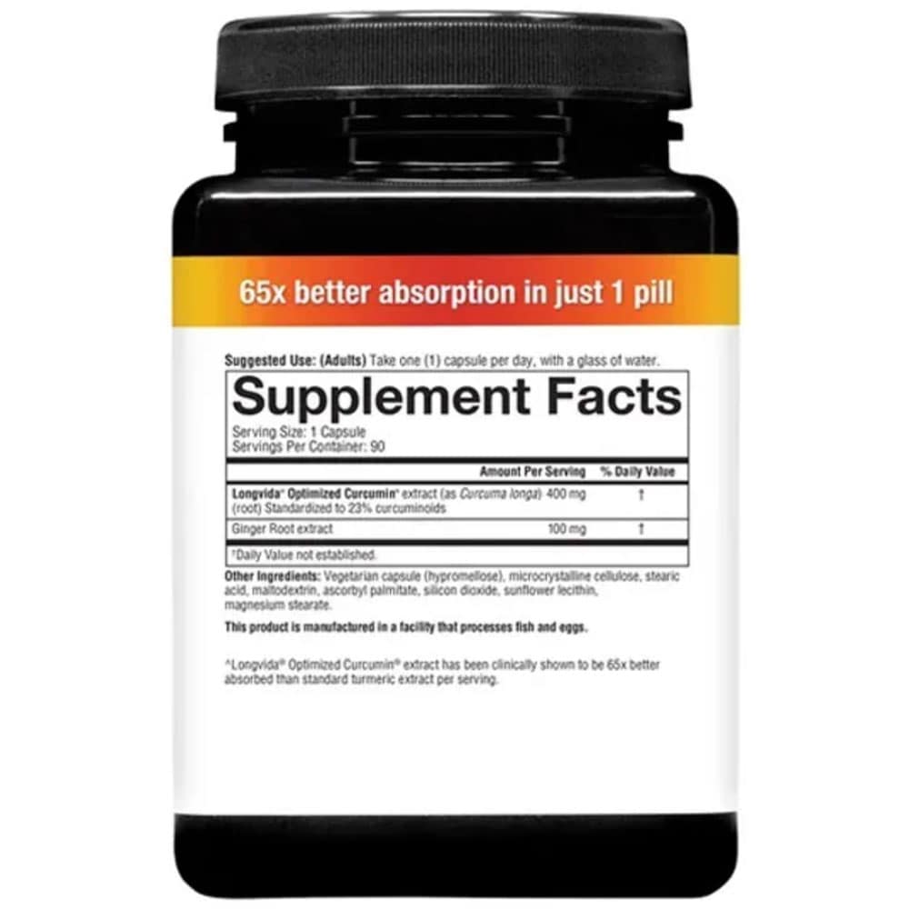 Viên uống tinh chất nghệ Youtheory Total Body Turmeric 2250mg 90 Capsules - Ảnh 4