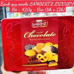 banh quy lambertz luxury chocolate biscuit assortment 420g hop do 061224 ka