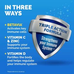Bột sủi C tăng đề kháng Emergen-C Immune Plus Vitamin D Zinc 90 gói (2 vị: Orange, Raspberry) 8 bot sui c tang de khang emergen c immune plus vitamin d zinc 90 goi 2 vi orange raspberry 091224 kd