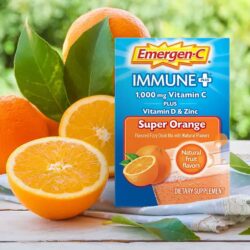 Bột sủi C tăng đề kháng Emergen-C Immune Plus Vitamin D Zinc 90 gói (2 vị: Orange, Raspberry) 10 bot sui c tang de khang emergen c immune plus vitamin d zinc 90 goi 2 vi orange raspberry 091224 kf