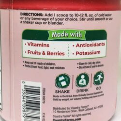 Bột thực phẩm hữu cơ Country Farms Super Reds Powder 200g Berry Flavor 12 bot thuc pham xanh huu co country farms super greens powder 200g berry flavor 271224 kd