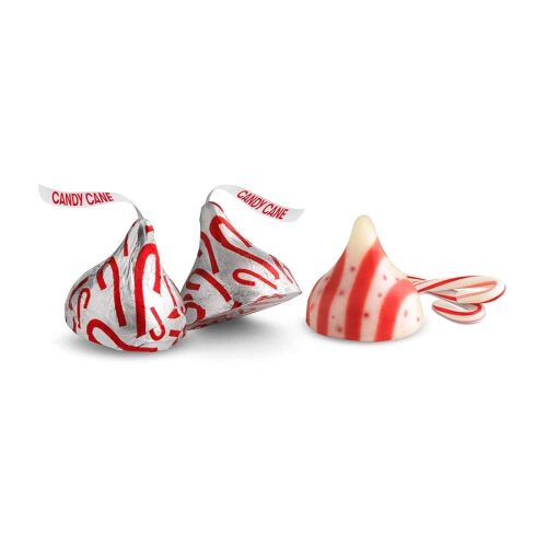 keo hersheys kisses candy cane mint candy with stripes candy bits 255g 111224 kc