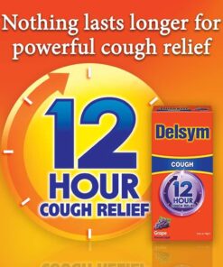 siro ho delsym 12 hour cough relief day or night 148ml cho nguoi lon va tre em 4 vi nho 151224 ka
