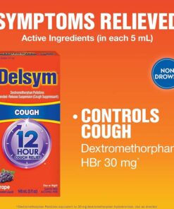 siro ho delsym 12 hour cough relief day or night 148ml cho nguoi lon va tre em 4 vi nho 151224 kb
