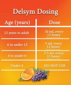 siro ho delsym 12 hour cough relief day or night 148ml cho nguoi lon va tre em 4 vi nho 151224 kc