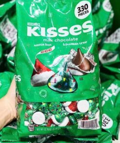 socola kisses noel hersheys kisses milk chocolate santa hat kissmas tree 152kg 131224 ka