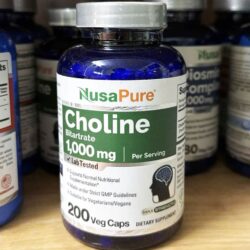 Viên uống bổ sung Choline NusaPure Choline Bitartrate 1000mg 200 Capsules 3 vien uong bo sung choline nusapure choline bitartrate 1000mg 200 capsules 181224 ka
