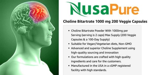 Viên uống bổ sung Choline NusaPure Choline Bitartrate 1000mg 200 Capsules 5 vien uong bo sung choline nusapure choline bitartrate 1000mg 200 capsules 181224 ke