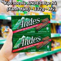 Kẹo socola bạc hà Andes Creme De Menthe Thins 132g (28 miếng) 4 keo socola bac ha andes creme de menthe thins 132g 28 mieng 230125 ka