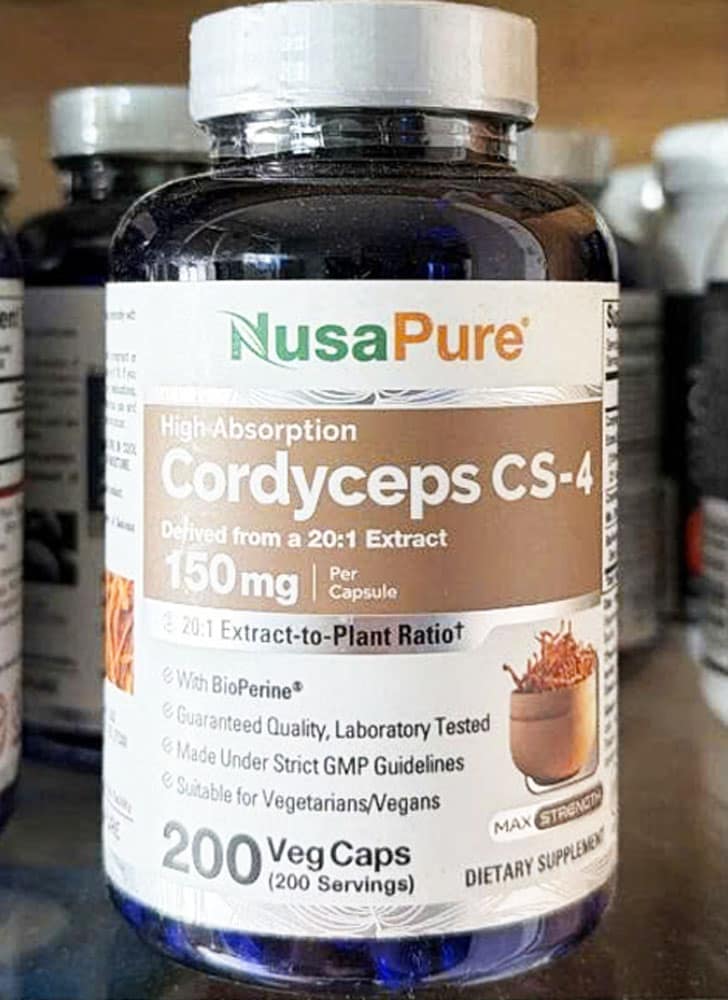 Viên uống đông trùng hạ thảo NusaPure Cordyceps CS-4 150mg 200 viên - Ảnh 2