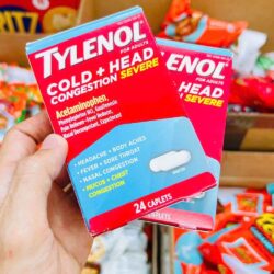 Viên uống Tylenol Cold + Head Congestion Severe 24 Caplets 4 vien uong tylenol cold head congestion severe 24 caplets 130125 ka