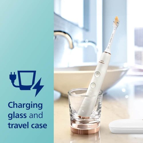 Bàn chải đánh răng điện Philips Sonicare DiamondClean Smart Electric RoseGold 9300 25 ban chai danh rang dien philips sonicare diamondclean smart electric rosegold 9300 110225 kh