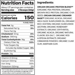 bot protein huu co orgain organic protein 124kg huong creamy horchata 130225 kb