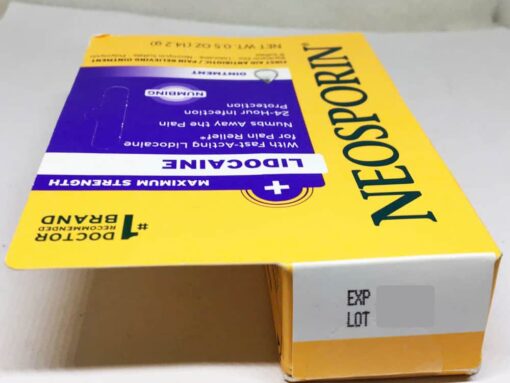 kem mo khang viem xoa diu nhanh neosporin lidocaine ointment 142g 190225 kd