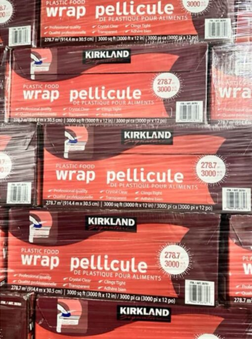 mang boc thuc pham kirkland signature plastic food wrap pellicule 91144m x 305cm 210225 kb