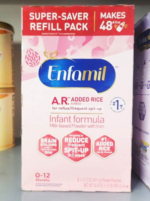 sua enfamil cho be hay non tro tu 0 12 thang enfamil ar infant formula hop giay 862g 210225 ka