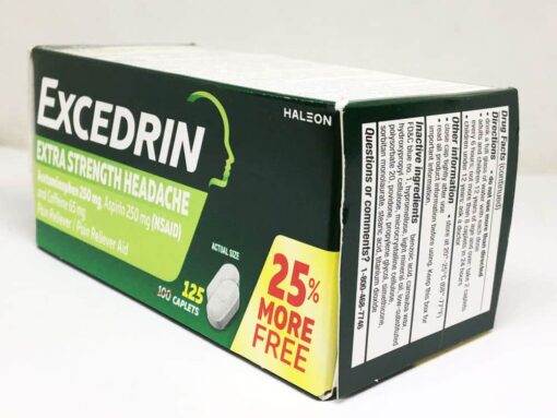vien uong giam dau dau excedrin extra strength 125 vien 210225 kc