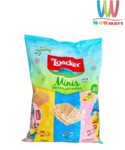 banh xop nhan kem loacker minis lemon vanilla raspberry yogurt 80 pieces 130325 k