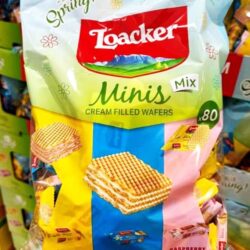 Bánh xốp nhân kem Loacker Minis (Lemon, Vanilla, Raspberry Yogurt) 80 Pieces 9 banh xop nhan kem loacker minis lemon vanilla raspberry yogurt 80 pieces 130325 kg