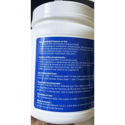 bot bo sung magie natural calm magnesium powder raspberry lemon 567g 060325 kb
