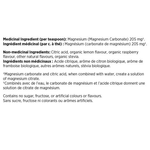 bot bo sung magie natural calm magnesium powder raspberry lemon 567g 060325 kc