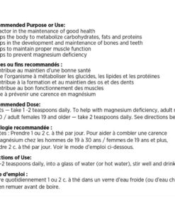 bot bo sung magie natural calm magnesium powder raspberry lemon 567g 060325 kd