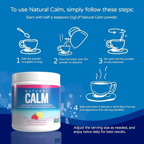 bot bo sung magie natural calm magnesium powder raspberry lemon 567g 060325 kg