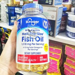 Dầu cá Kroger Wild Alaskan Fish Oil 1000mg 400 Softgels 7 dau ca kroger wild alaskan fish oil 1000mg 400 softgels 010325 ka
