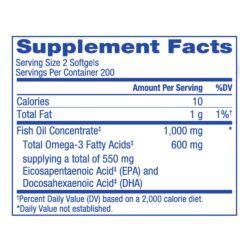 Dầu cá Kroger Wild Alaskan Fish Oil 1000mg 400 Softgels 8 dau ca kroger wild alaskan fish oil 1000mg 400 softgels 010325 kb