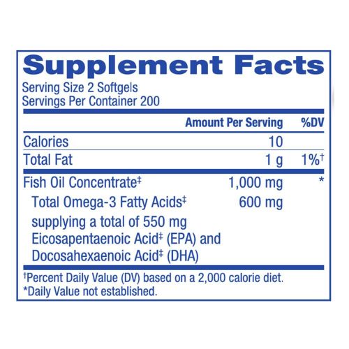 Dầu cá Kroger Wild Alaskan Fish Oil 1000mg 400 Softgels 14 dau ca kroger wild alaskan fish oil 1000mg 400 softgels 010325 kb
