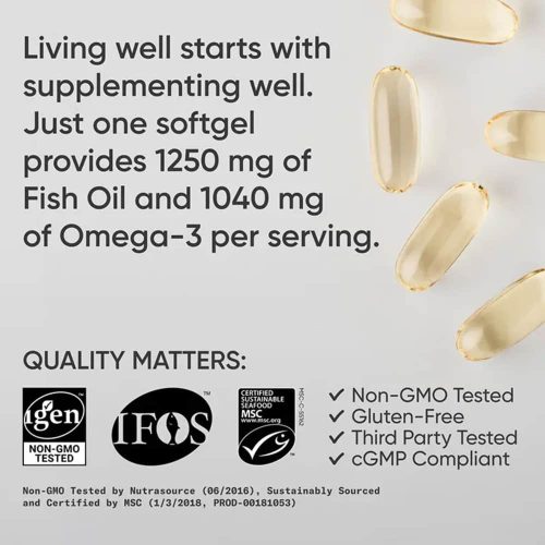 Dầu cá Sports Research Alaskan Omega-3 Fish Oil Triple Strength 60 Softgels 5 dau ca sports research alaskan omega 3 fish oil triple strength 60 softgels 290325 kb