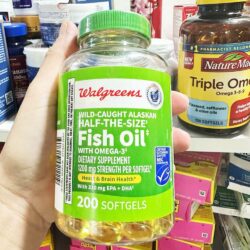 Dầu cá Walgreens Wild Caught Alaskan Fish Oil 1200mg 200 Softgels 6 dau ca walgreens wild caught alaskan fish oil 1200mg 200 softgels 010325 ka